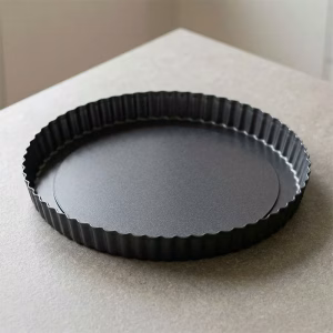 Tærteform med løs bund, non-stick, quicheform med aftagelig bund