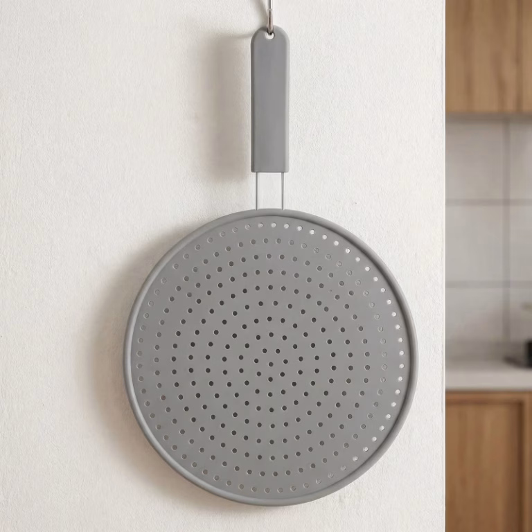 silicone splatter guard for frying pan, silicone frying pan splatter guard, silicone splatter screen for frying pan